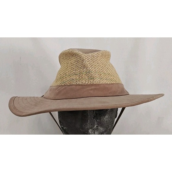 Dorfman Pacific DPC Twisted Seagrass Safari Fedora Sun Hat Lightweight Large - Picture 1 of 10
